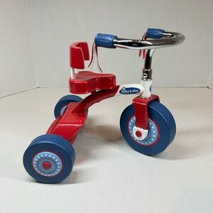 American Girl Bitty Baby Doll Red White Blue Metal Tricycle Vintage 2003 Retired